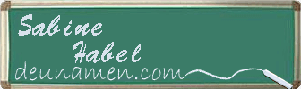 Sabine Habel Visitenkarte